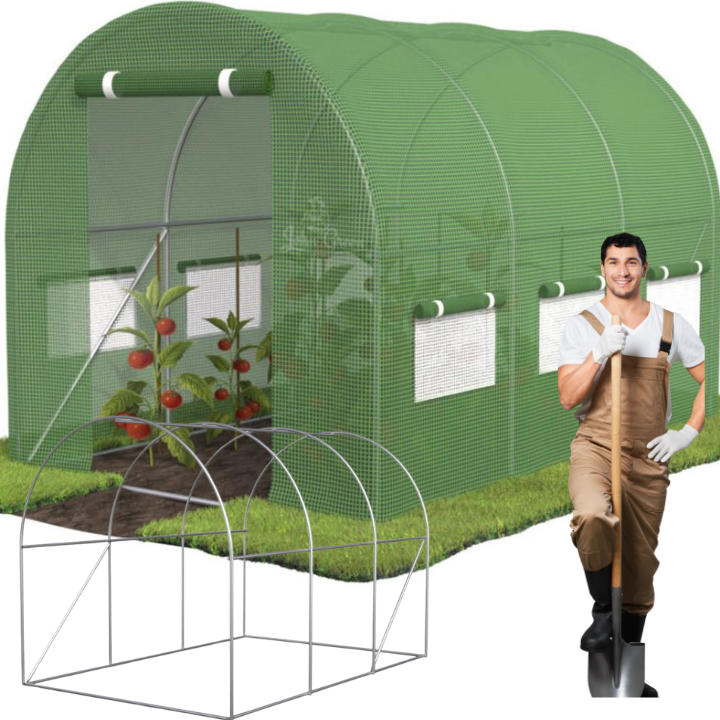 Tunel foliowy  2x3,5x2m rozkładana szklarnia wielosezonowa folia stelaż UV32121.png