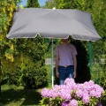 Parasol balkonowy prostokątny,  łamany, ogrodowy,  szary,200x130cm1.jpg