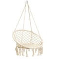 Fotel boho wiszący huśtawka ogrodowa bocianie gniazdo pleciona lina ecru 80cm.jpg