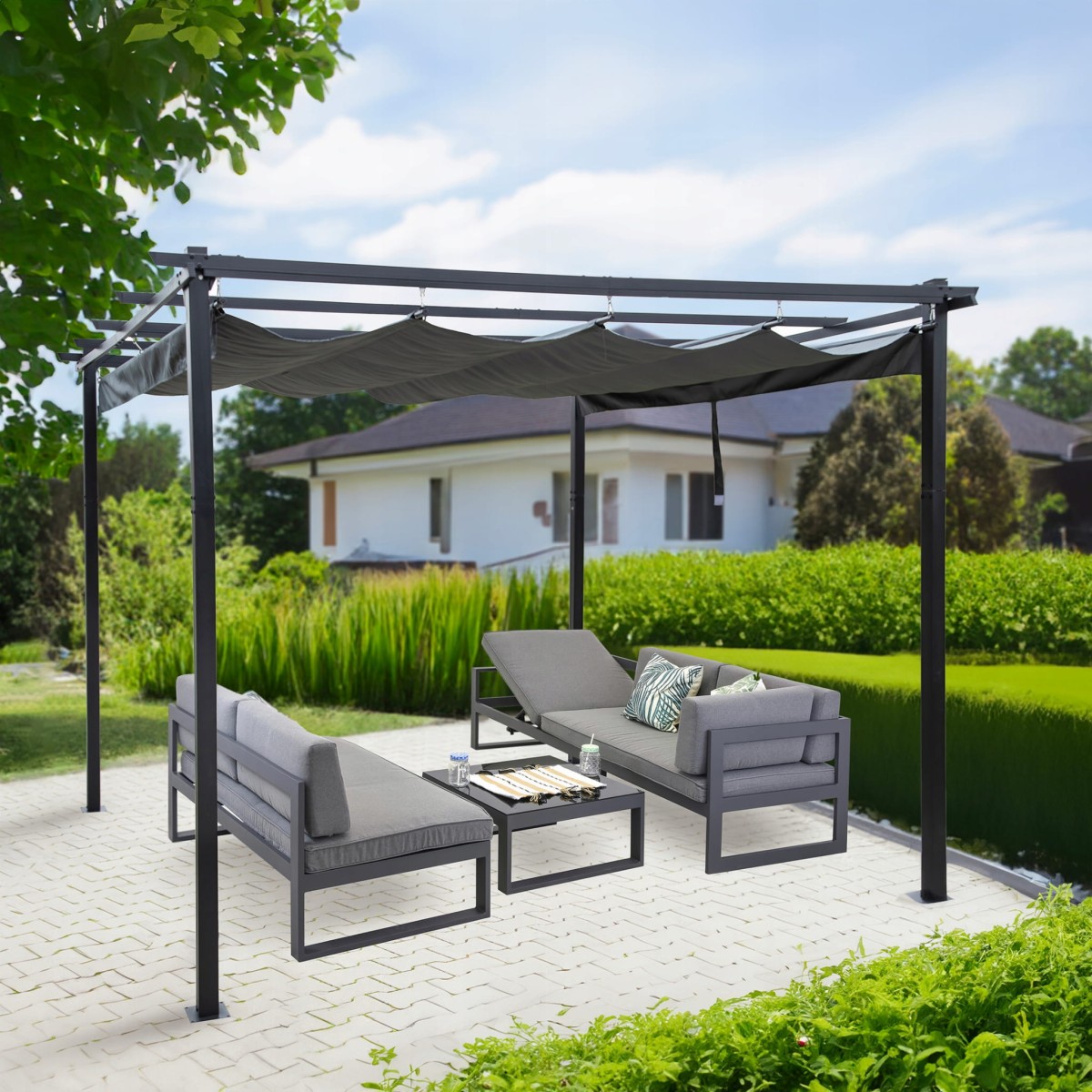 Pergola tarasowa  3x3m altana z zadaszeniem pawilon 3x3m do ogrodu3.jpg