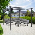 Pergola tarasowa  3x3m altana z zadaszeniem pawilon 3x3m do ogrodu4.jpg