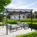 Pergola tarasowa  3x3m altana z zadaszeniem pawilon 3x3m do ogrodu421.jpg