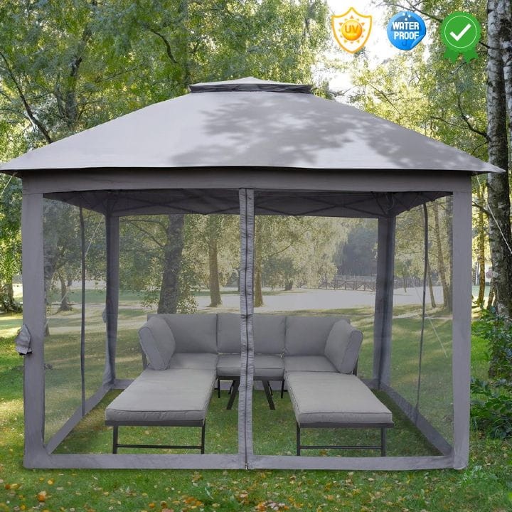 Pawilon namiot 3mx3m campingowy ogrodowy składany z moskitierą altana 5.jpg