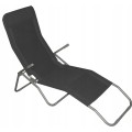 Leżak ogrodowy składany fotel plażowy leżanka turystyczny mocny, grafitowy.jpg
