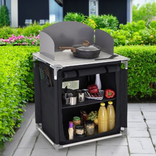 Kuchnia turystyczna z osłona szafka stół składany ogrodowy walizka kempingowy stolik pojeduncza5.jpg