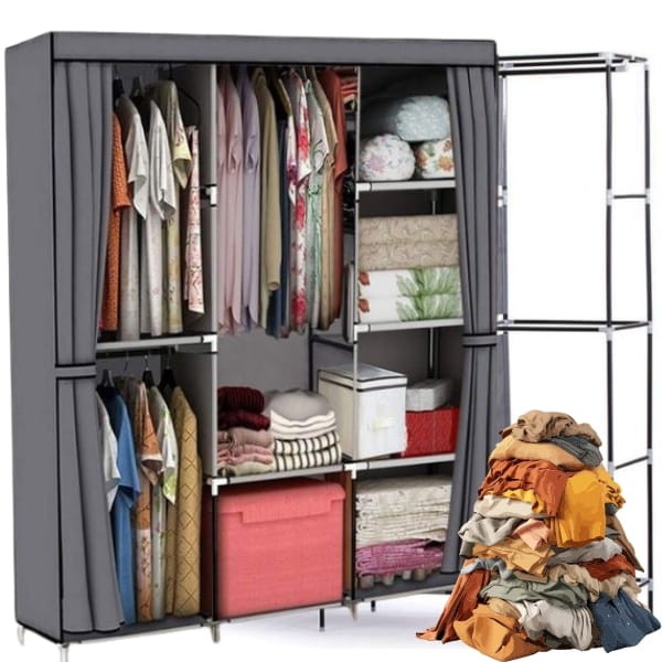 Duża szafa 170x130x45 materiałowa składana tekstylna garderoba szafka wieszak.jpg