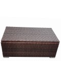 Skrzynia ogrodowa 100x55x40 cm,  solidny kufer, siedzisko z technorattanu brązowa1.jpg