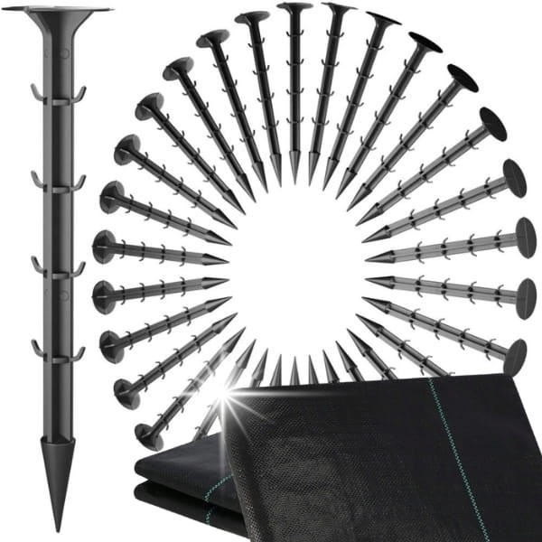 Kołki  do agrotkaniny kotwy 50 sztuk, długość 15 cm12.jpg