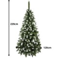 Choinka sztuczna 220cm sosna diamentowa drzewko świąteczne wysoka trwała3.jpg