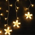 Girlanda 70LED biały ciepły kurtyna świetlna gwiazdki ozdobna na okno gwiazdki sople.jpg01.jpg