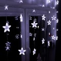 Girlanda 70LED biały zimny kurtyna świetlna gwiazdki śnieżyki na okno gwiazdki sople 1.jpg