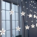 Girlanda 70LED biały zimny kurtyna świetlna gwiazdki śnieżyki na okno gwiazdki sople 2.jpg