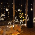 Kurtyna 138LED biały ciepły świetlna lampki światełka zasłona lampki  ozdoba4.jpg