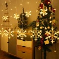 Kurtyna świetlna 120LED lampki świąteczne, imitacja śnieżynek, śnieżynka2.jpg