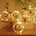 Kurtyna świetlna 108 led, lampki świąteczne, figurki w witrażach girlanda zasłona6.jpg