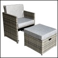 Szare meble ogrodowe, duży zestaw stołowy, otwierane pufy DELIZIOSO 8.jpg