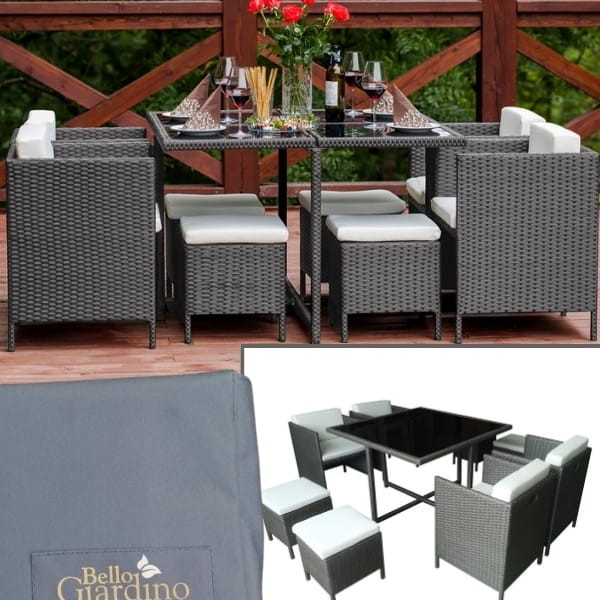 Meble tarasowe, zestaw stołowy, składany w kostkę z technoarattanu CRISTALLO szary1.jpg09.jpg