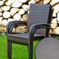 Szare krzesło ogrodowe, z technorattanu, stalowe  SOTTILE GRAY6.jpg