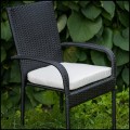 Czarne krzesło ogrodowe, z technorattanu, stalowe  SOTTILE BLACK5.jpg