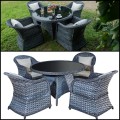 Ciemnoszary fotel,  duże krzesło ogrodowe,  stalowe  MODERNO DARK GRAY 2.jpg