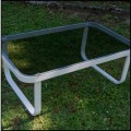 Biały stolik ogrodowy 55x90x34cm , aluminiowy ze szklanym blatem  RARO4.jpg