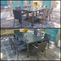 Duży stół  ogrodowy 200x100x74cm  z technorattanu, szary  2.jpg