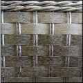 Szary stół  ogrodowy 150x90x69cm  z technorattanu, ze szklanym blatem, DIVINO4.jpg