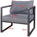 Wygodny fotel ogrodowy z aluminium + poduszki, szary  MOSTRARE.jpg00.jpg
