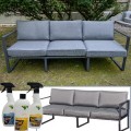 Sofa  ogrodowa 204cm.  z aluminium + poduszki, szary kanapa  MOSTRARE GRAY 6.jpg