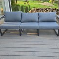 Sofa  ogrodowa 204cm.  z aluminium + poduszki, szary kanapa  MOSTRARE GRAY.jpg