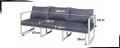 Biała sofa  ogrodowa 204cm.  z aluminium + poduszki, biała kanapa  MOSTRARE WHITE2.jpg