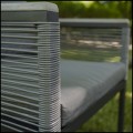 Krzesło ogrodowe + 2x poduszki, fotel  aluminiowy, oparcie z liny,  CORTO6.jpg