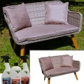 Sofa ogrodowa 121cm + 3x poduszki, technorattanowe, wygodna kanapa  LARGO.jpg
