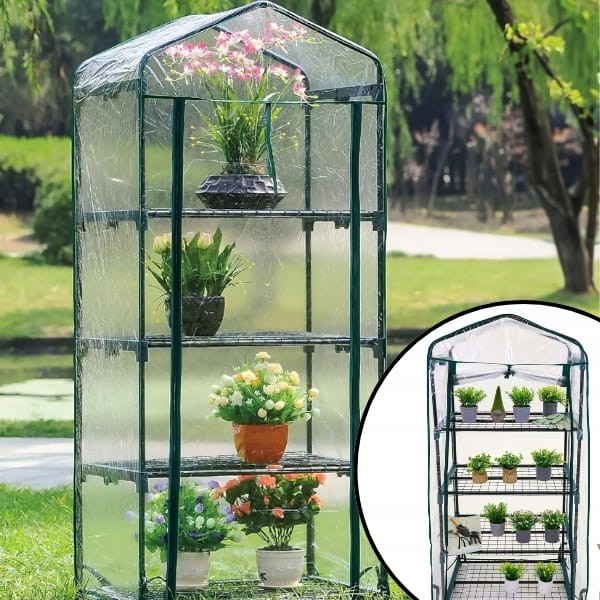 Mini szklarnia 160x70x50 balkonowa ogrodowa do uprawy roślin tunel foliowy1.jpg