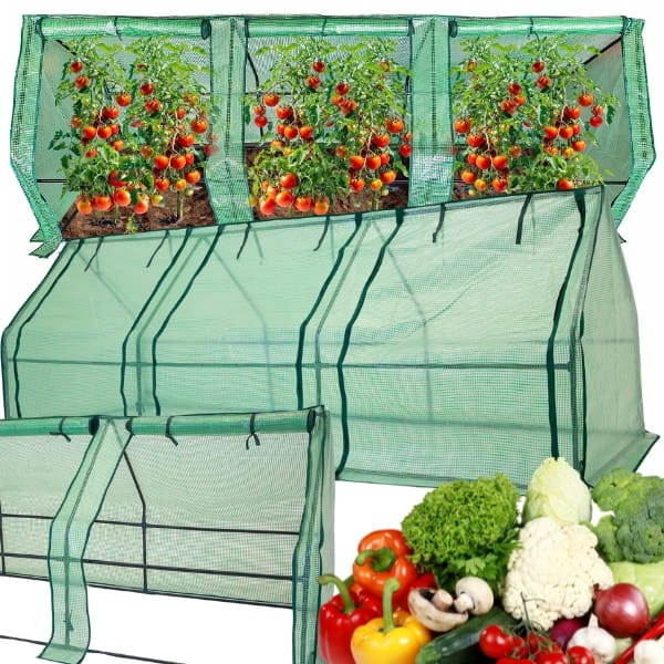 Mini szklarnia 270x90x90  ogrodowa, 3 sekcje do uprawy roślin tunel foliowy 4.jpg