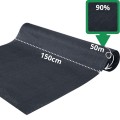 Antracytowa siatka cieniująca 1,5 x 50m,  90%  na ogrodzenie, siatka osłonowa na płot   + 400 opasek 2.jpg