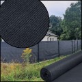 Antracytowa siatka cieniująca 1,5 x 50m,  90%  na ogrodzenie, siatka osłonowa na płot   + 400 opasek 3.jpg