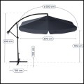 Grafitowy parasol ogrodowy składany 350cm , na wysięgniku, regulacja wysokości, grafitowy + Pokrowiec7.jpg