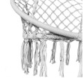 Szary fotel wiszący huśtawka ogrodowa bocianie gniazdo pleciona lina 80 cm09.jpg
