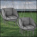 Grafitowa  huśtawka ogrodowa bocianie gniazdo fotel wiszący ogrodowy +2x poduszka2.jpg