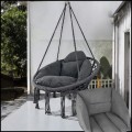 Grafitowa  huśtawka ogrodowa bocianie gniazdo fotel wiszący ogrodowy +2x poduszka4.jpg