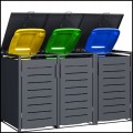 3x metalowa  osłona kosza na śmieci 240 L zabudowa śmietnika, schowek na kubeł , antracytowa3.jpg