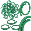 50x zapinki do mocowania roślin  30mm klipsy spiralne spiralki zielone7.jpg