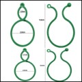 40x uchwyty do mocowania roślin 30mm klipsy spiralne spiralki zielone.jpg