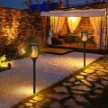 6 x lampa solarna led pochodnia ogrodowa wbijana płomień ogień ogrodowe.webp