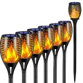 6 x lampa solarna led pochodnia ogrodowa wbijana płomień ogień ogrodowe5.webp
