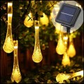Girlanda solarna 20LED krople ogrodowa świetlna  łezki na balkon łańcuch9.jpg