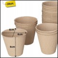 Doniczki torfowe 20 szt. biodegradowalne na rozsadowe sadzonki , śr. 6cm2.jpg