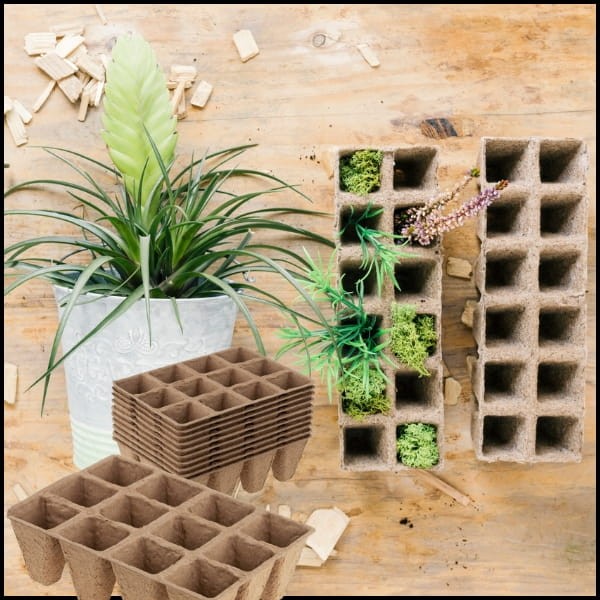 Doniczki torfowe 120 szt. tacki biodegradowalne na rozsadowe sadzonki 3.jpg