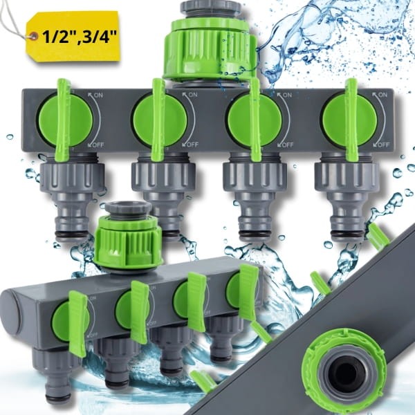 Rozdzielacz 4-drożny 12, 34  do węża z zaworami rozgałęźnik do wody.jpg